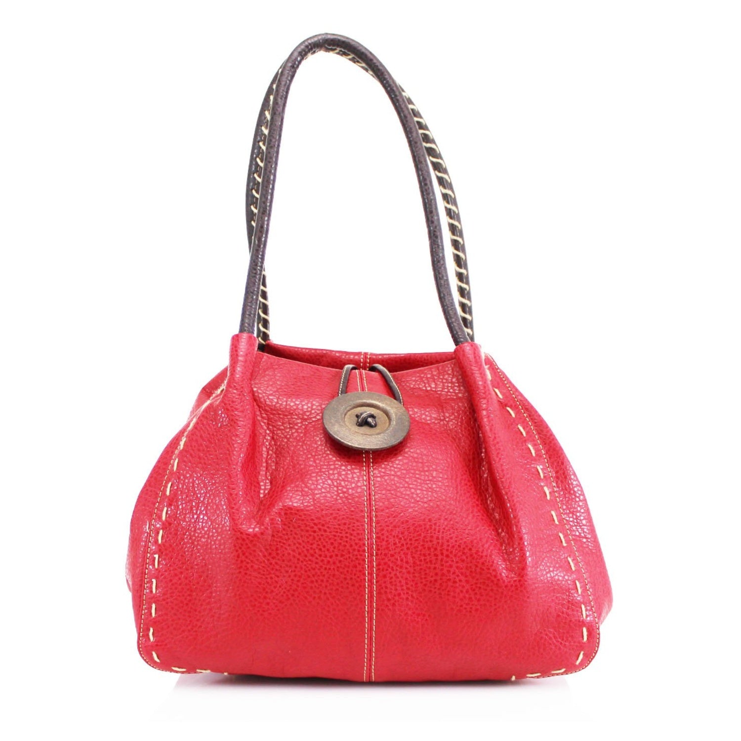 D836 Button Shoulder Bag
