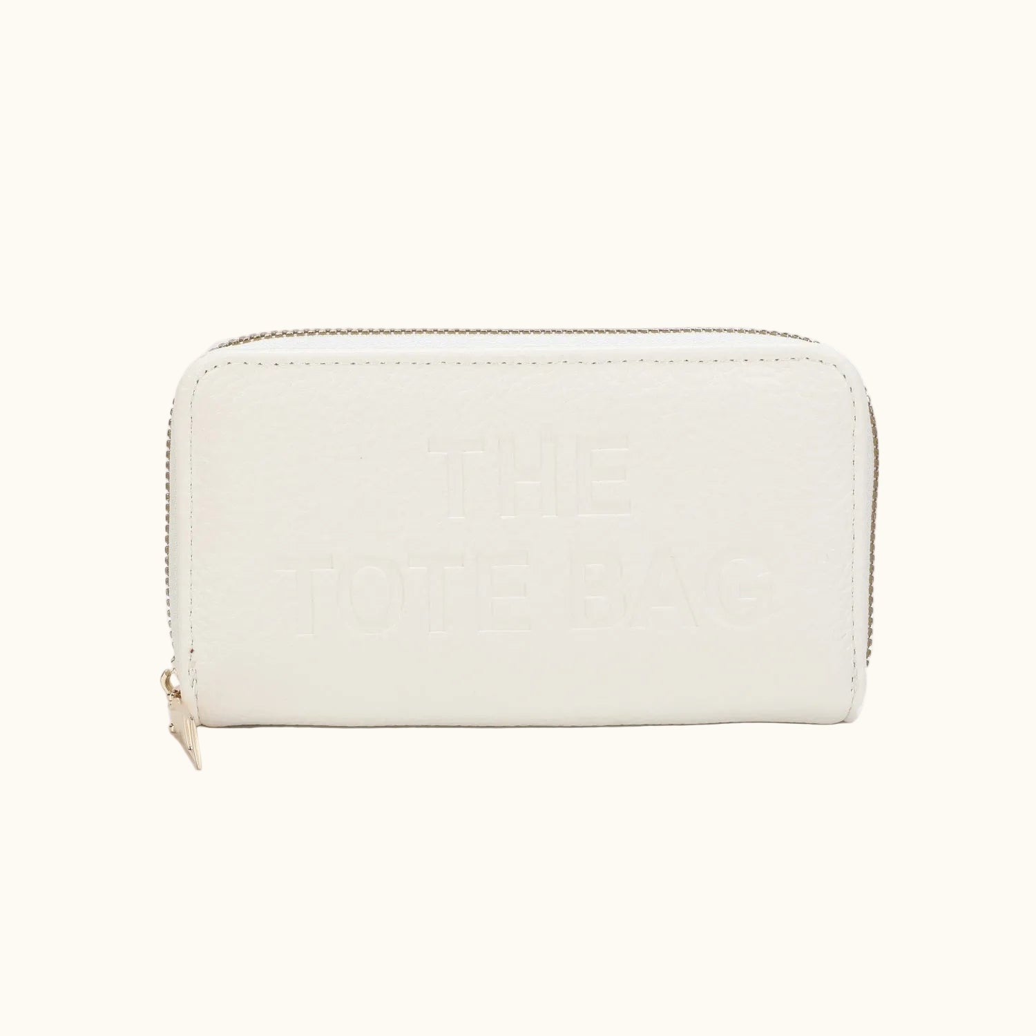 White wallet on a white background