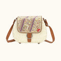 J6520 Straw Crossbody Bag