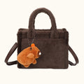 JM1658 Fluffy Tote Bag with Charm