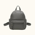 Gray backpack on a white background