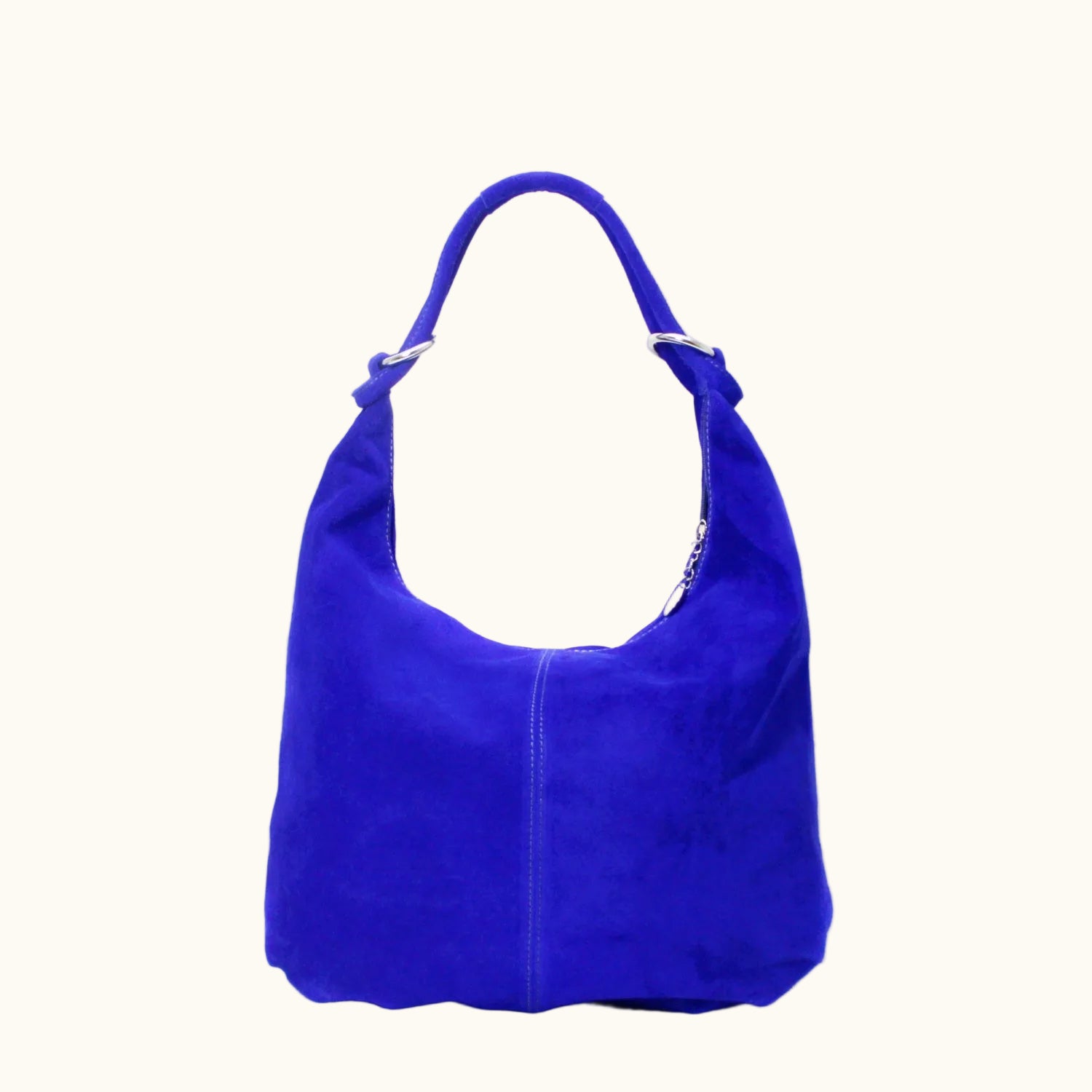 Blue handbag on a white background